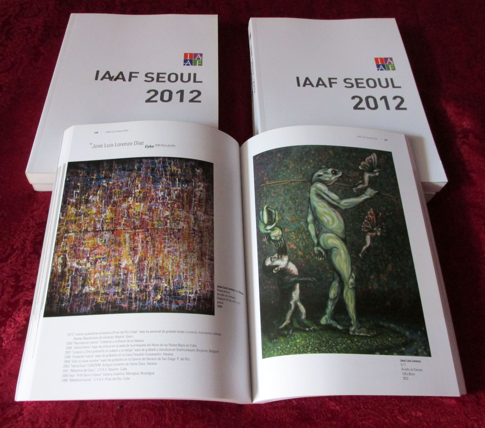 IAAF 2012, FERIA DE ARTE LATINO AMERICANO DE SEOUL, COREA DE SUR.