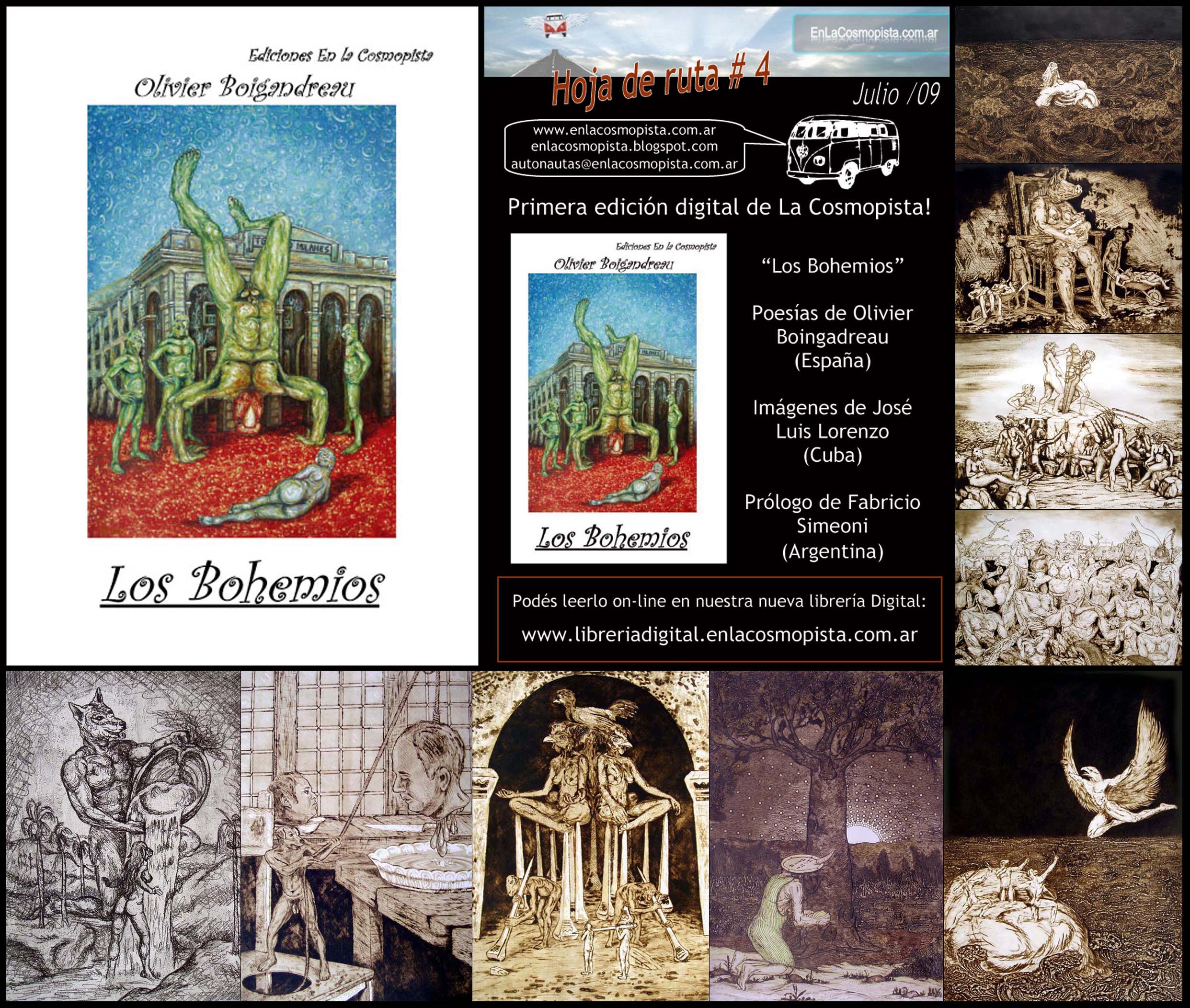 Los Bohemios de Oliver Boigandreau 9 ilustraciones