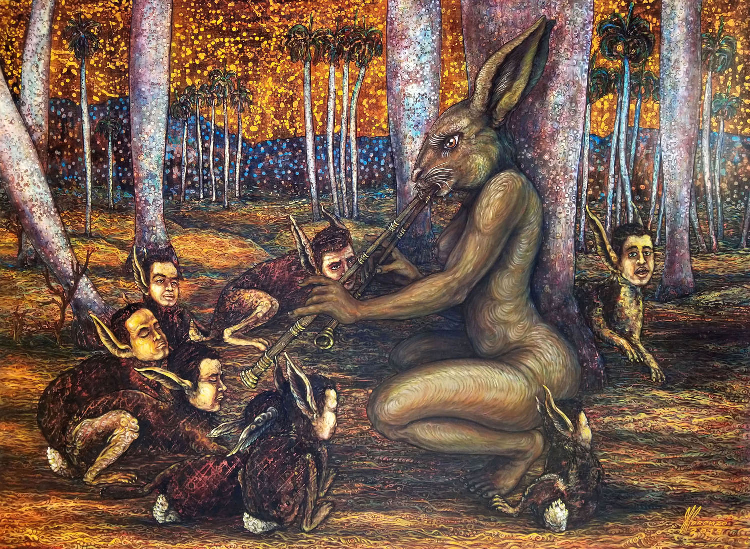 Mi encantadora de conejos, de la serie Homenaje