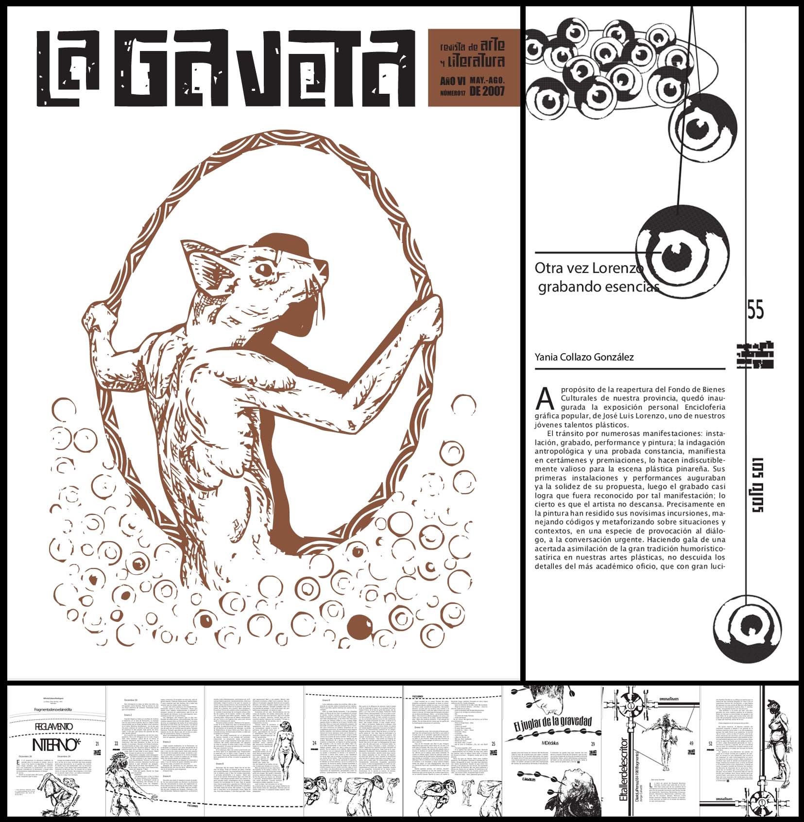 Revista la gaveta con ilustraciones