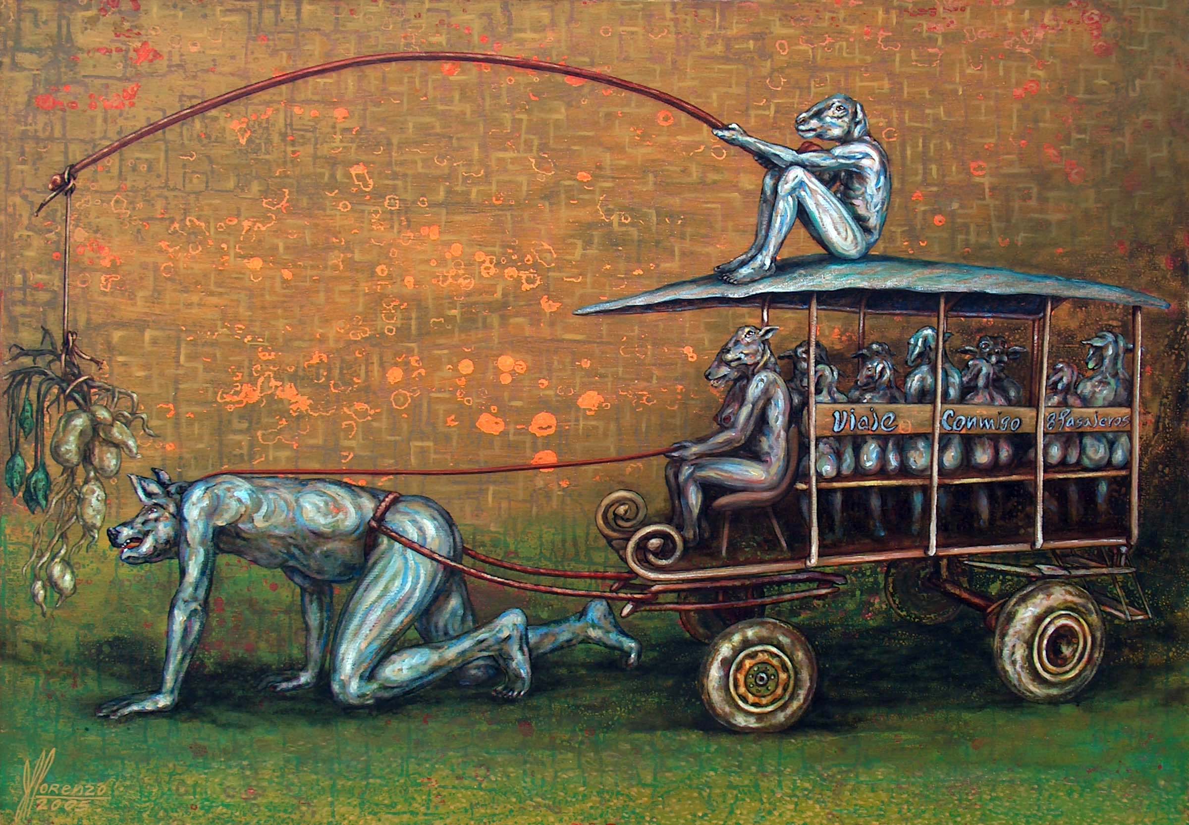 SOBRECARGA. DE LA SERIE, DE COCHE Y CARNADA.