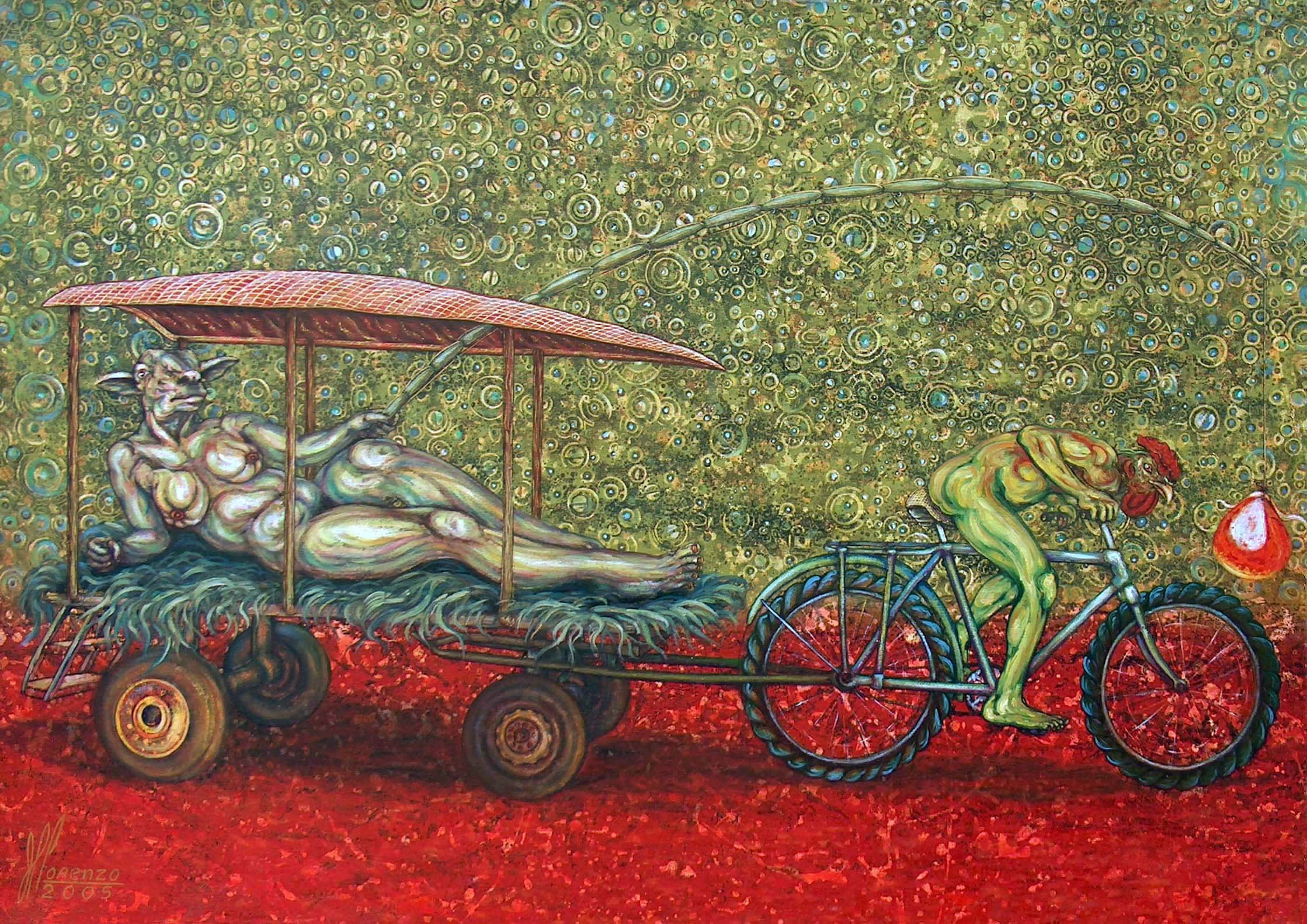 UN GRANO DE MAÍZ. DE LA SERIE, DE COCHE Y CARNADA.